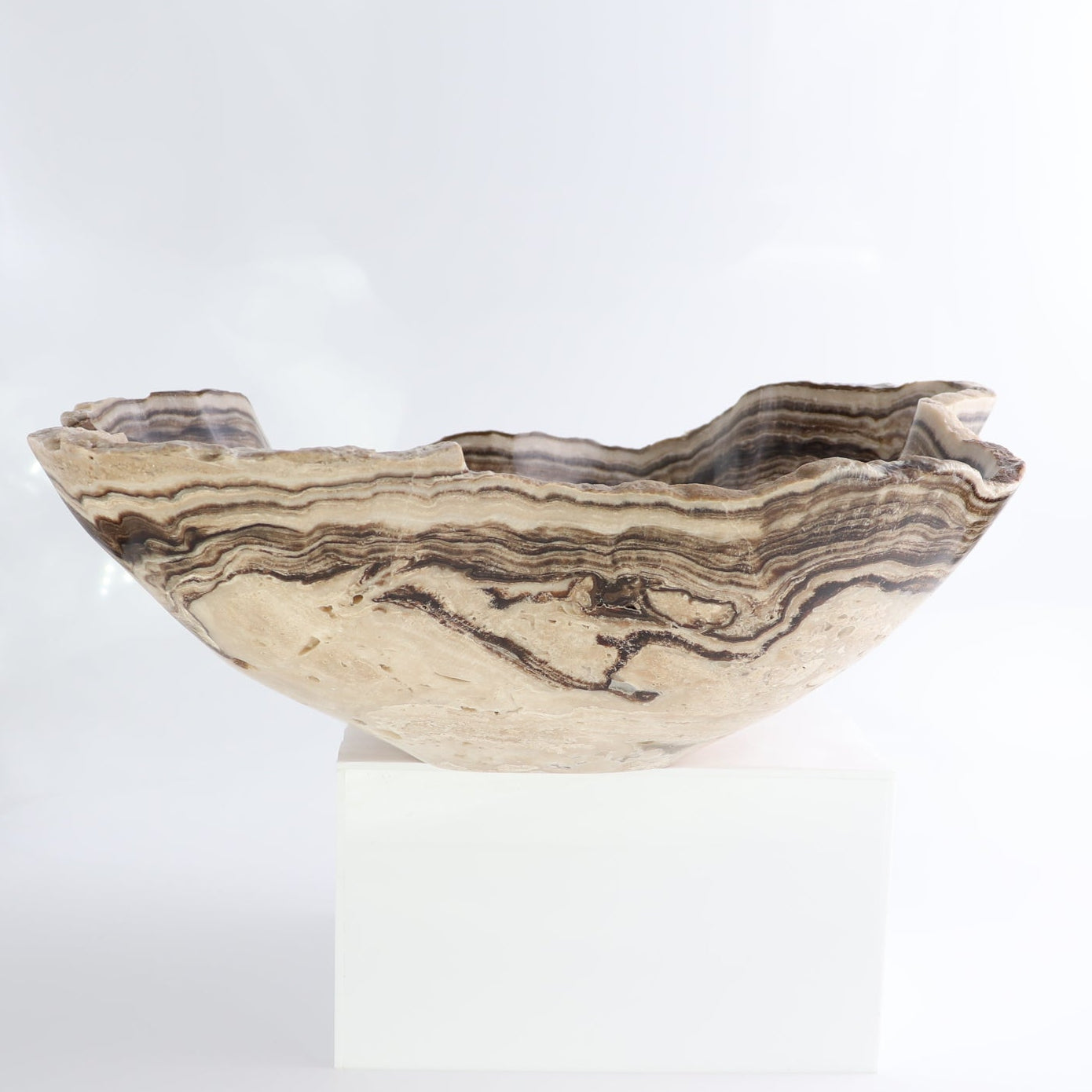 Mexican Onyx/Calcite Bowl 14"