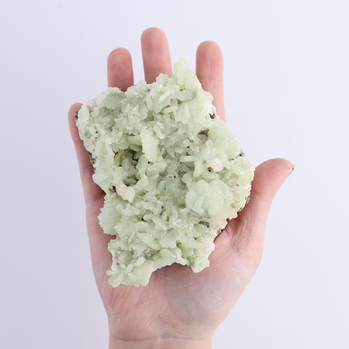 Prehnite Flat from Morocco - Expert Wholesale and Supplier of Wholesale Crystals & Bulk Gemstones, ["Clusters","Flats","Morocco","Prehnite"]