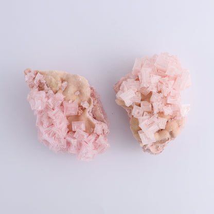 Halite and Halite on Trona from Owens Lake Set of 7 - Expert Wholesale and Supplier of Wholesale Crystals & Bulk Gemstones, ["California","Flats","Halite","halite on trona","Pink Halite","United States"]