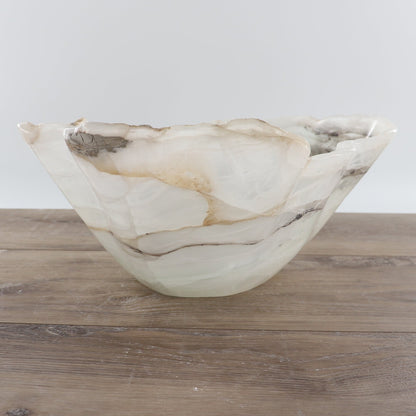 Mexican Onyx/Calcite Bowl 15"