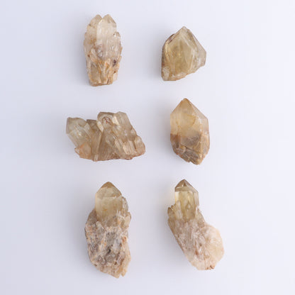 Imperfect Citrine Points Set of 6 - Expert Wholesale and Supplier of Wholesale Crystals & Bulk Gemstones, ["Citrine","Points","Rough","Roughs"]