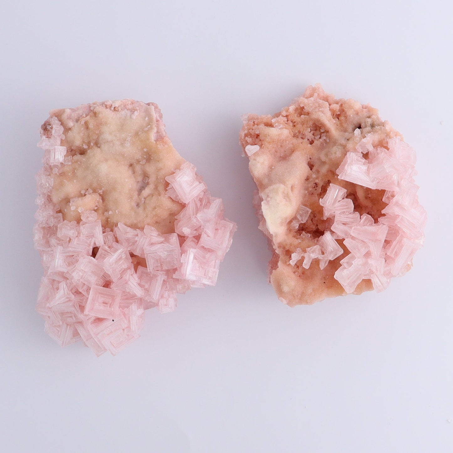 Halite and Halite on Trona from Owens Lake Set of 7 - Expert Wholesale and Supplier of Wholesale Crystals & Bulk Gemstones, ["California","Flats","Halite","halite on trona","Pink Halite","United States"]