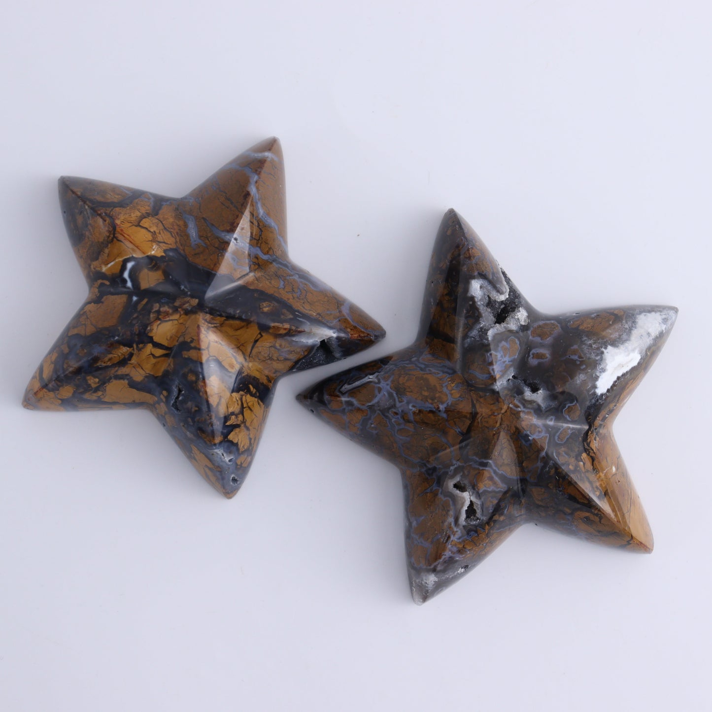 Brecciated Jasper Mixed Carvings Set of 6 - Expert Wholesale and Supplier of Wholesale Crystals & Bulk Gemstones, ["Brecciated Jasper","Freeforms","Hearts","Indonesia","Mermaid Tail","stars"]