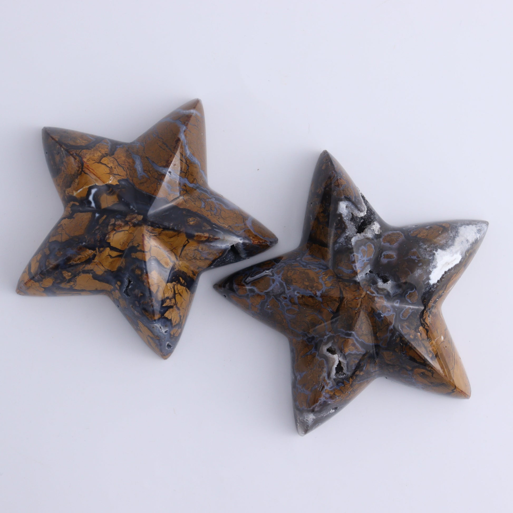 Brecciated Jasper Mixed Carvings Set of 6 - Expert Wholesale and Supplier of Wholesale Crystals & Bulk Gemstones, ["Brecciated Jasper","Freeforms","Hearts","Indonesia","Mermaid Tail","stars"]