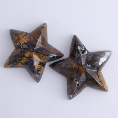 Brecciated Jasper Mixed Carvings Set of 6 - Expert Wholesale and Supplier of Wholesale Crystals & Bulk Gemstones, ["Brecciated Jasper","Freeforms","Hearts","Indonesia","Mermaid Tail","stars"]