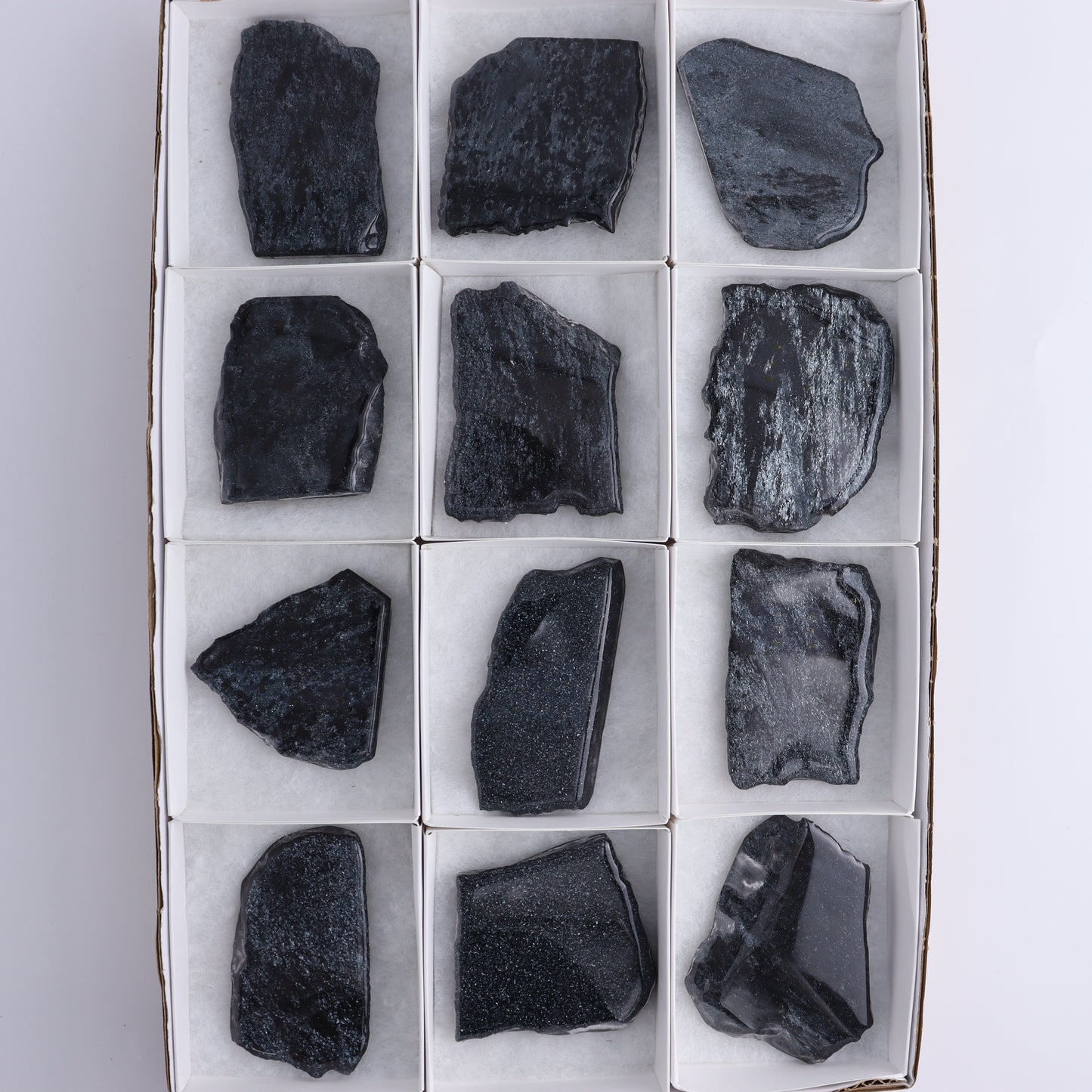 Specularite Flat of 12 - Expert Wholesale and Supplier of Wholesale Crystals & Bulk Gemstones, ["flat","Flats","Specularite","United States"]