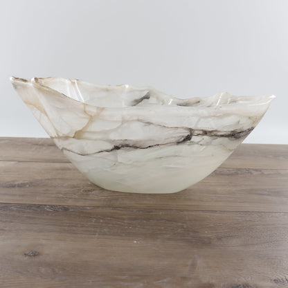 Mexican Onyx/Calcite Bowl 15"