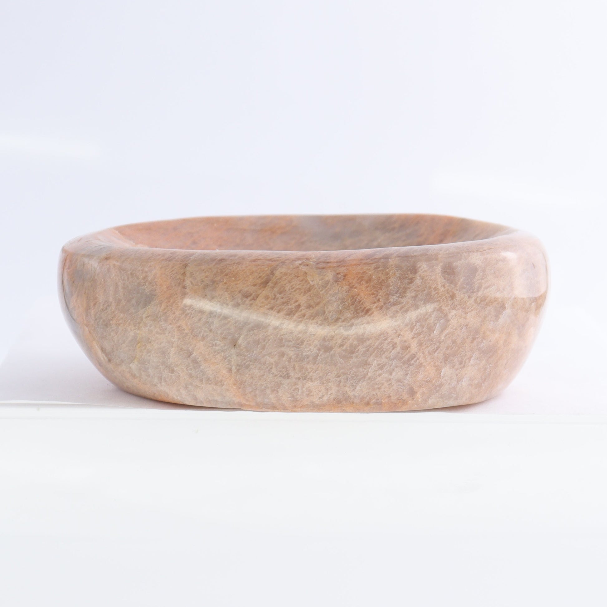 Peach Moonstone Bowl Set of 4 - Expert Wholesale and Supplier of Wholesale Crystals & Bulk Gemstones, ["bowl","Bowls","Peach Moonstone"]