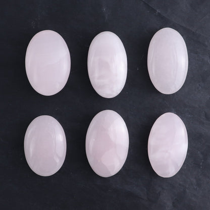 Pink Mangano Calcite Palm Stone Set of 6