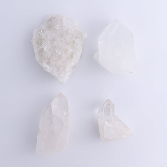 Quartz Freeforms & Clusters Set of 4 - Expert Wholesale and Supplier of Wholesale Crystals & Bulk Gemstones, ["Clusters","Freeform","Freeforms","Quartz"]
