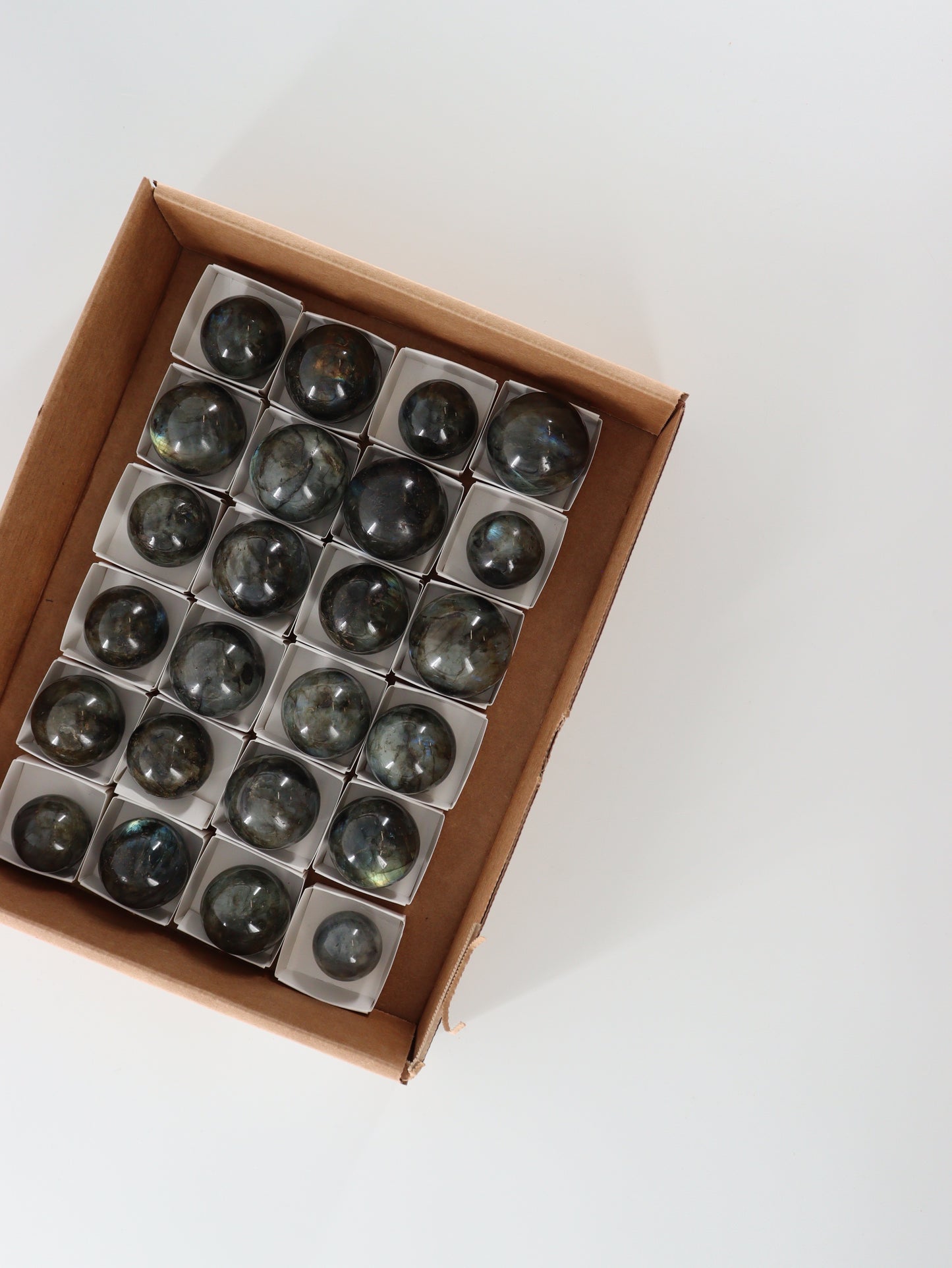 Labradorite Spheres Flat - Expert Wholesale and Supplier of Wholesale Crystals & Bulk Gemstones, []