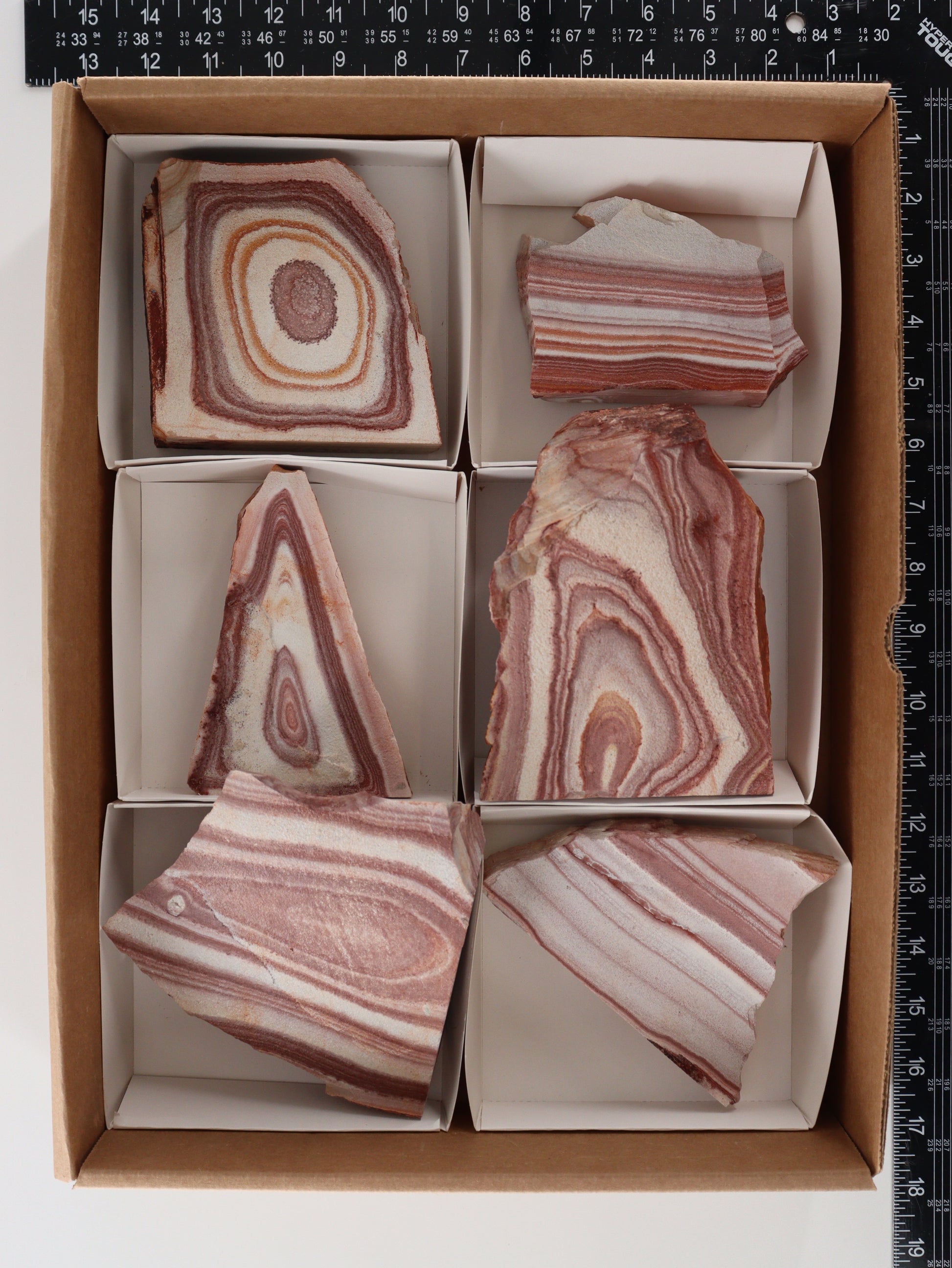 Ryholite Slices and Slabs Set of 6 - Expert Supplier of Wholesale Crystals & Bulk Gemstones