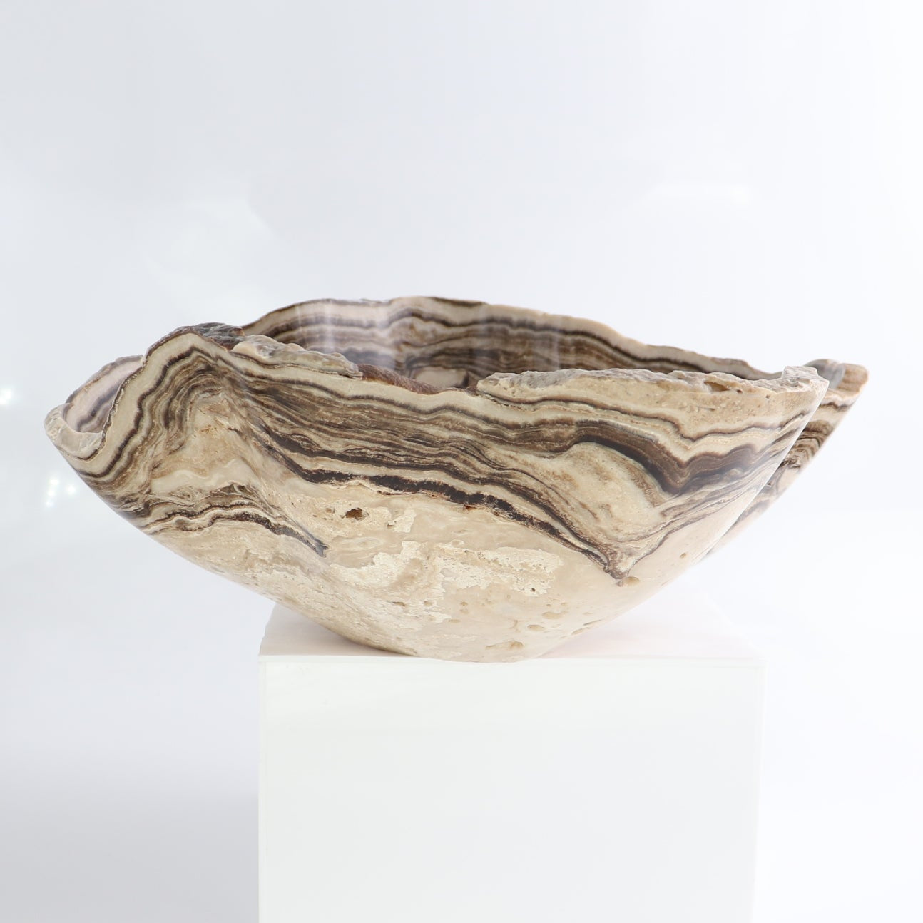 Mexican Onyx/Calcite Bowl 14"