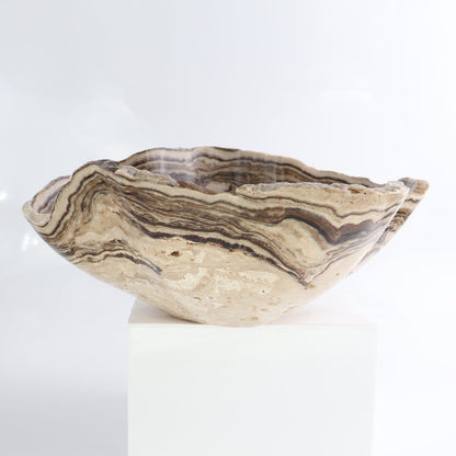 Mexican Onyx/Calcite Bowl 14"