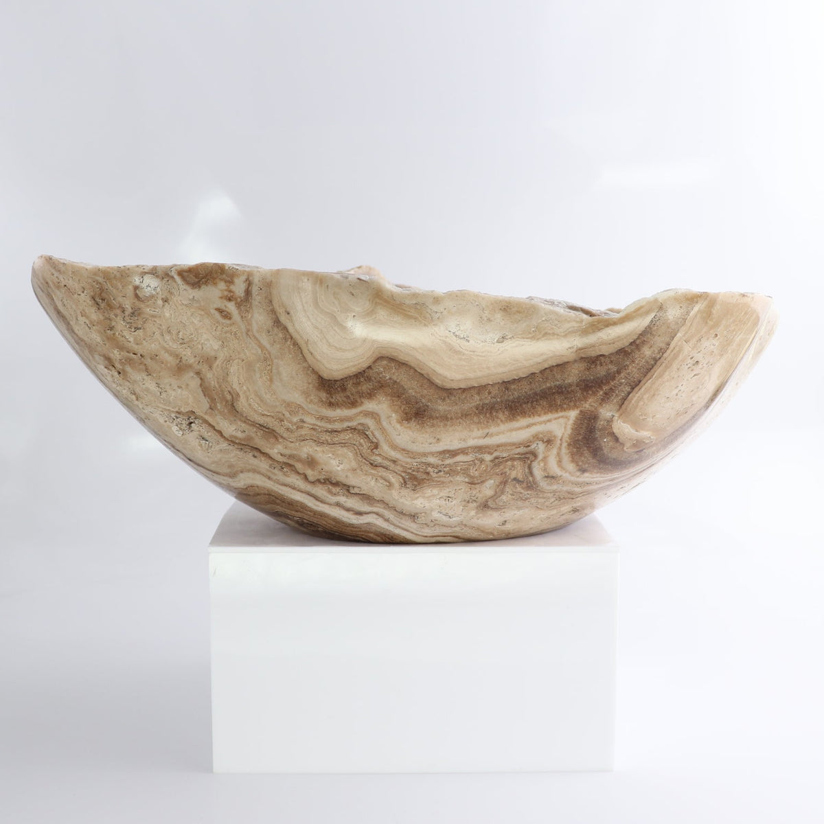 Mexican Onyx/Calcite Bowl 14"