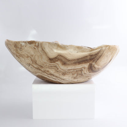 Mexican Onyx/Calcite Bowl 14"