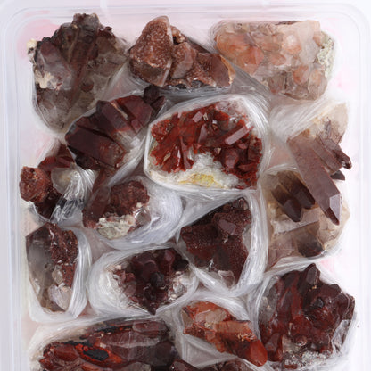 Quartz Hematite Inclusions Flat from Morocco