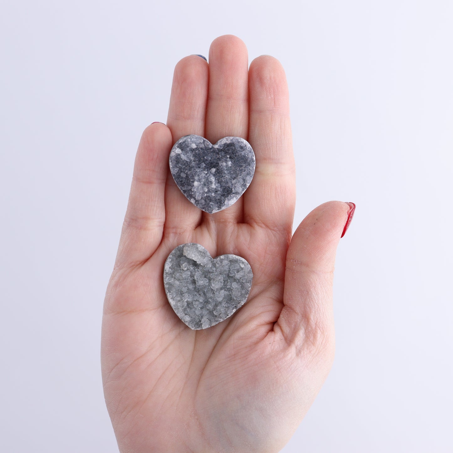 Uruguay Amethyst Hearts Cabs Set of 9 - Expert Wholesale and Supplier of Wholesale Crystals & Bulk Gemstones, ["Amethyst","Cabs","close_70","Hearts","Uruguay"]