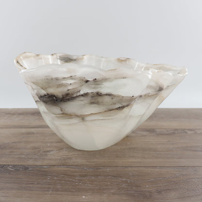 Mexican Onyx/Calcite Bowl 15"