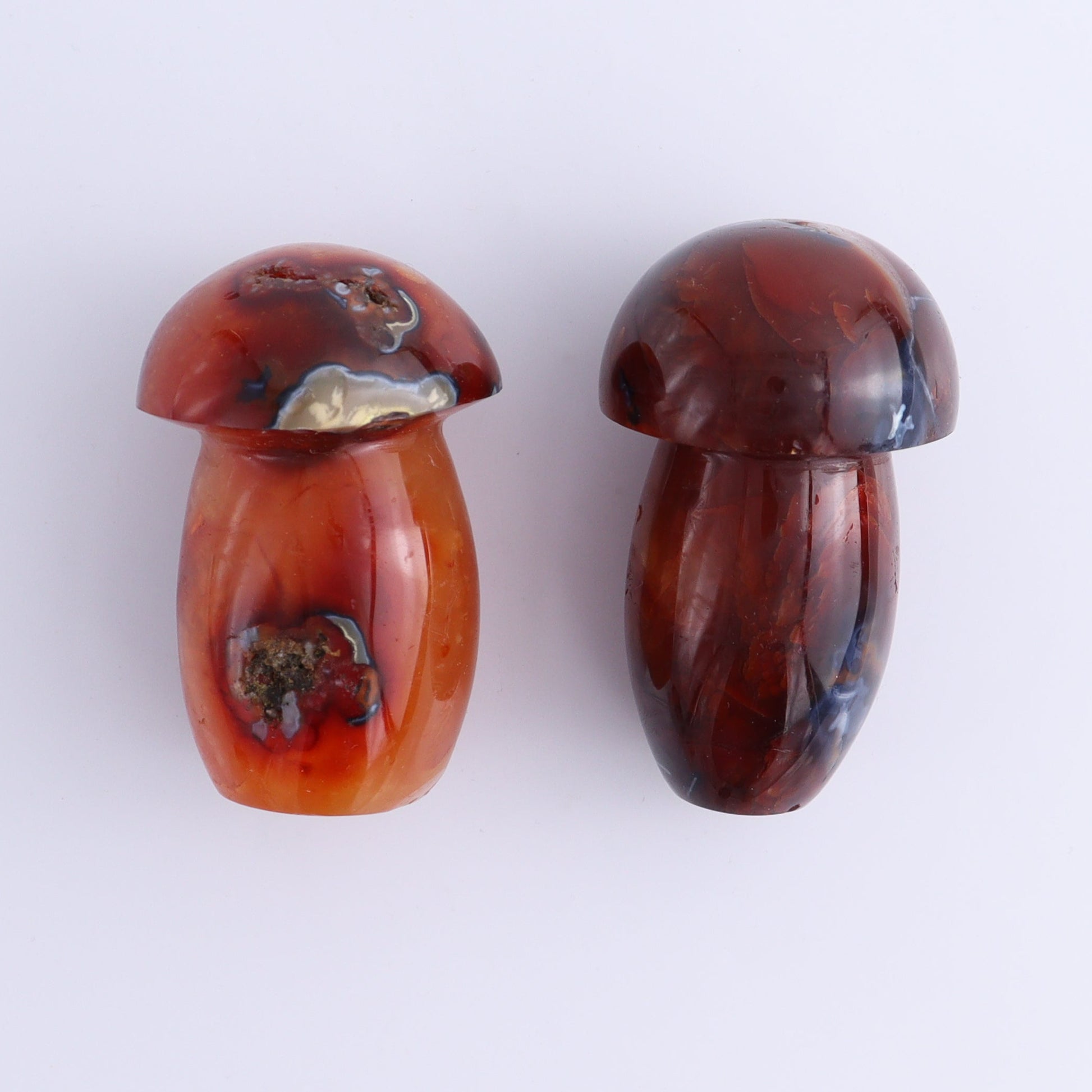 Carnelian Mushrooms Set of 9 - Expert Wholesale and Supplier of Wholesale Crystals & Bulk Gemstones, ["carnelian","Madagascar","Mushrooms"]