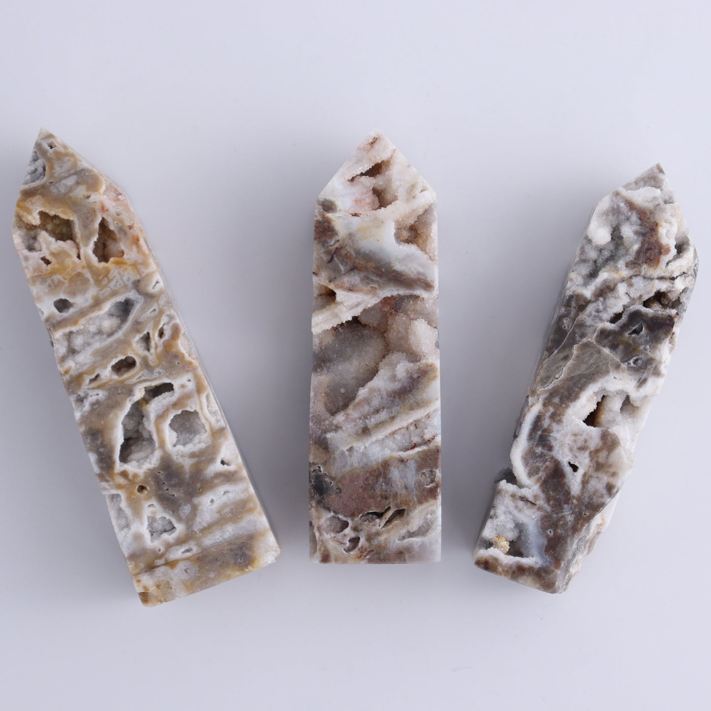 Sphalerite Towers Set of 18 - Expert Wholesale and Supplier of Wholesale Crystals & Bulk Gemstones, ["Peru","sphalerite","Towers"]
