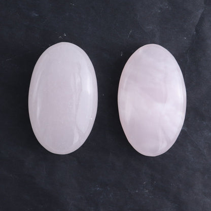 Pink Mangano Calcite Palm Stone Set of 6