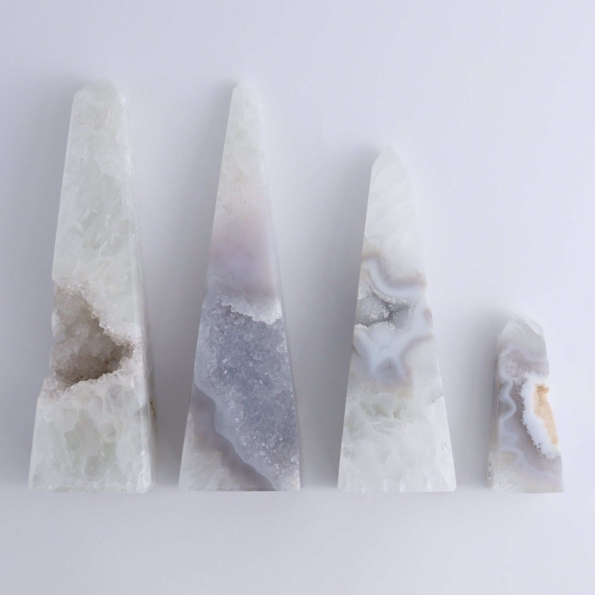 Agate Obelisk Set of 4 - Expert Wholesale and Supplier of Wholesale Crystals & Bulk Gemstones, ["Agate","Brazil","Obelisk"]