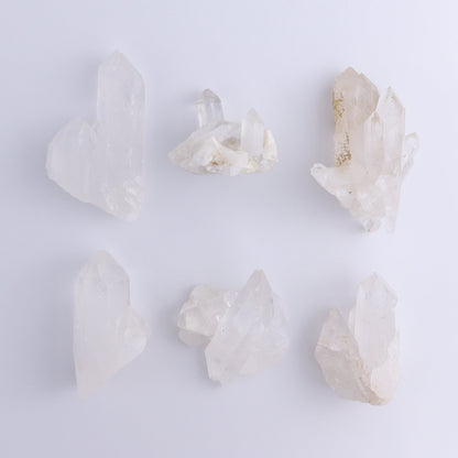 Quartz Clusters Set of 6 - Expert Wholesale and Supplier of Wholesale Crystals & Bulk Gemstones, ["Clusters","Freeform","Freeforms","Quartz"]
