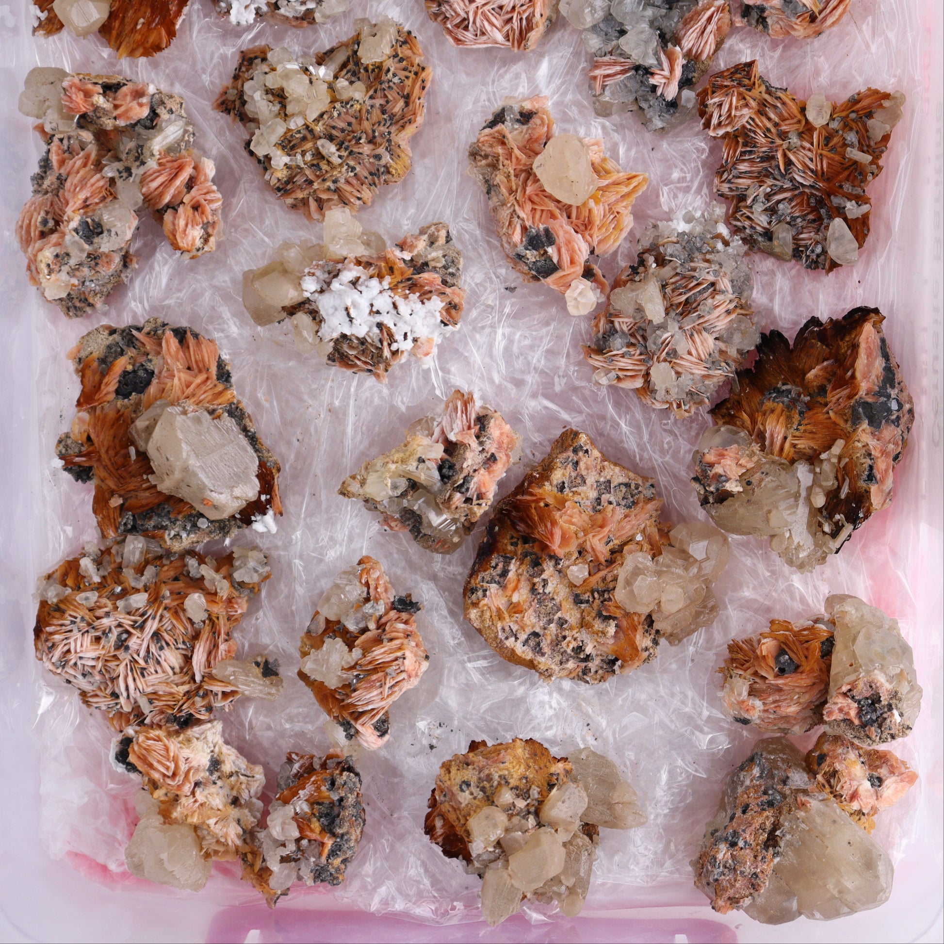 Cerussite Barite from Morocco Flat - Expert Wholesale and Supplier of Wholesale Crystals & Bulk Gemstones, ["Cerussite Barite","close_70","Flats","Morocco"]