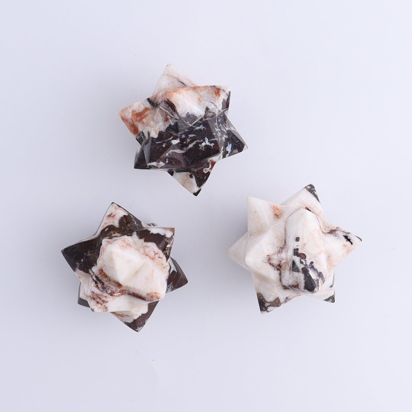 Mixed Stones Stars Set of 14 - Expert Wholesale and Supplier of Wholesale Crystals & Bulk Gemstones, ["jasper","Quartz","Rose Quartz","stars"]