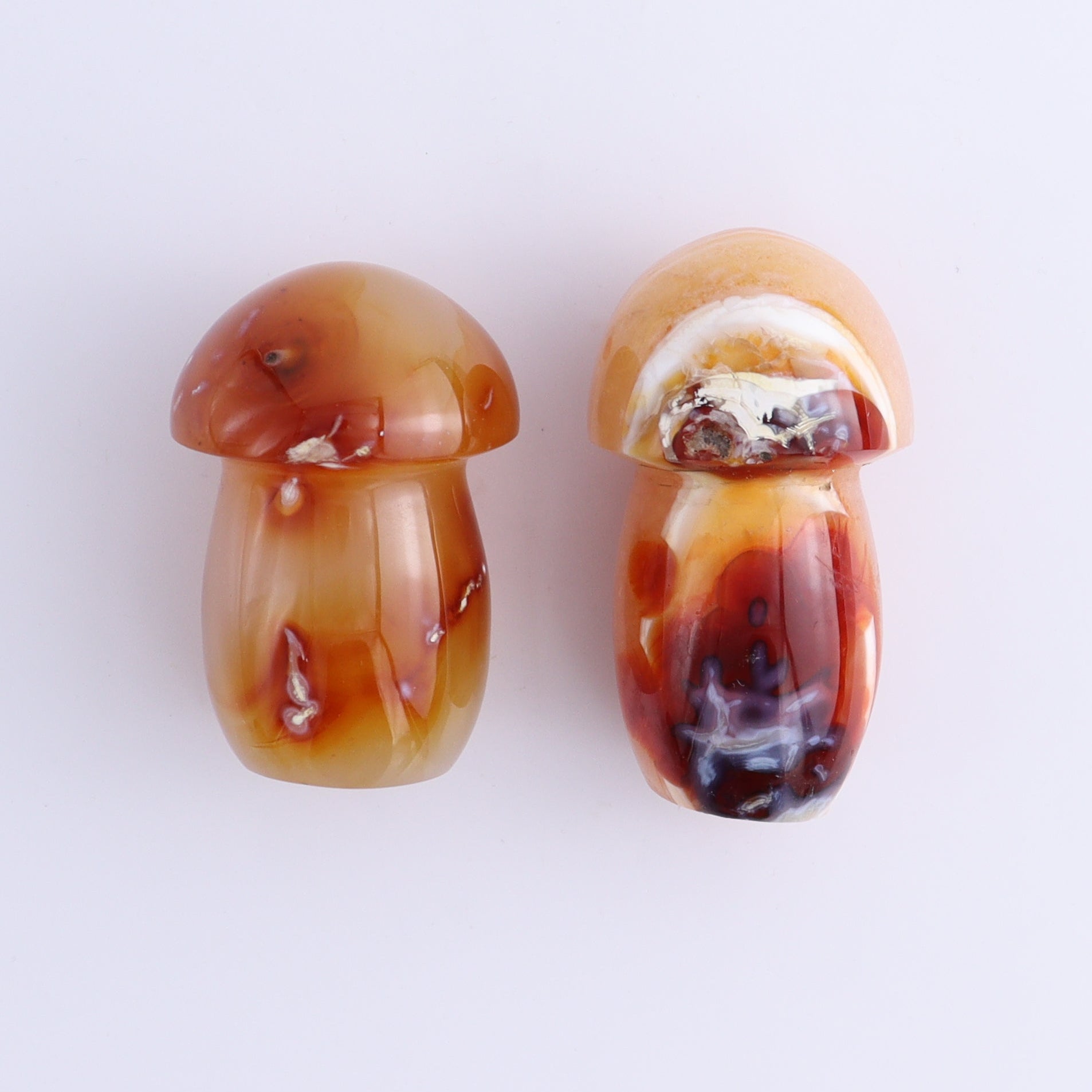 Carnelian Mushrooms Set of 9 - Expert Wholesale and Supplier of Wholesale Crystals & Bulk Gemstones, ["carnelian","Madagascar","Mushrooms"]