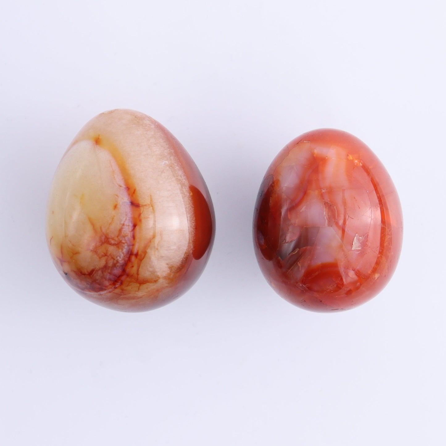 Carnelian Eggs Set of 12 - Expert Wholesale and Supplier of Wholesale Crystals & Bulk Gemstones, ["carnelian","Eggs","Madagascar"]