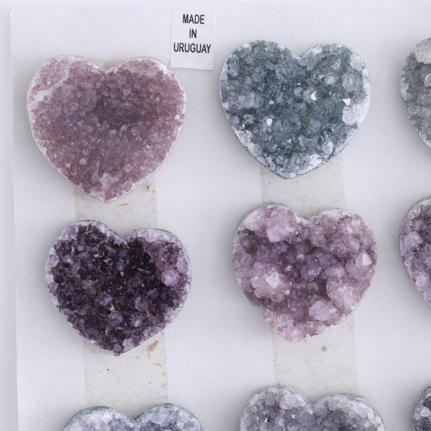Uruguay Amethyst Hearts Cabs Set of 9 - Expert Wholesale and Supplier of Wholesale Crystals & Bulk Gemstones, ["Amethyst","Cabs","close_70","Hearts","Uruguay"]