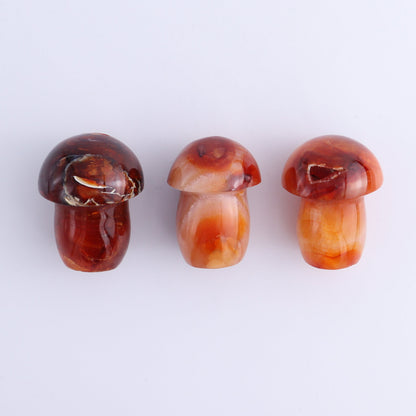 Carnelian Mushrooms Set of 9 - Expert Wholesale and Supplier of Wholesale Crystals & Bulk Gemstones, ["carnelian","Madagascar","Mushrooms"]