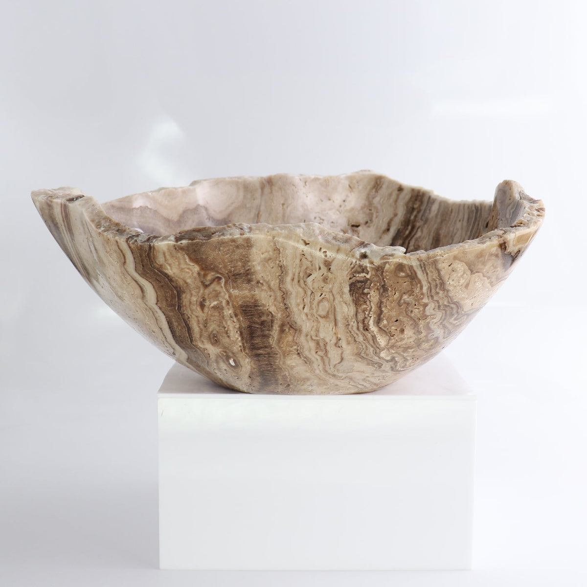 Mexican Onyx/Calcite Bowl 14"