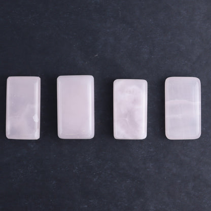 Pink Mangano Calcite Rectangles Set of 8 - Expert Wholesale and Supplier of Wholesale Crystals & Bulk Gemstones, ["Calcite","Madagascar","Pink Calcite","Rectangle"]