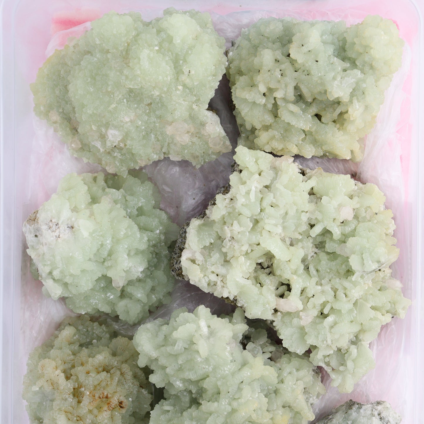 Prehnite Flat from Morocco - Expert Wholesale and Supplier of Wholesale Crystals & Bulk Gemstones, ["Clusters","Flats","Morocco","Prehnite"]
