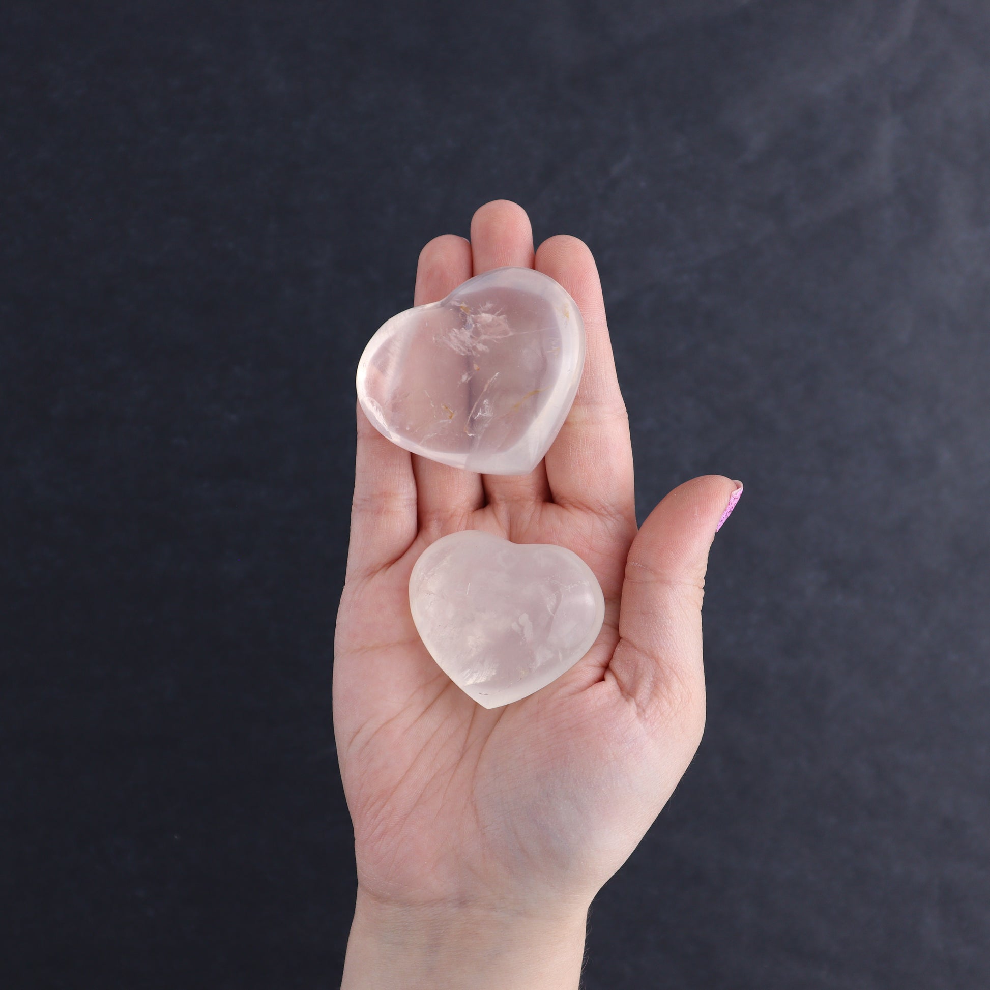 Girasol Quartz Hearts Set of 18 - Expert Wholesale and Supplier of Wholesale Crystals & Bulk Gemstones, ["Girasol","Girasol Quartz","Hearts","Quartz"]