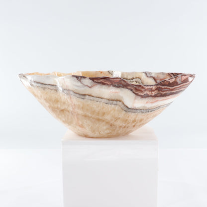 Mexican Onyx/Calcite Bowl 16"