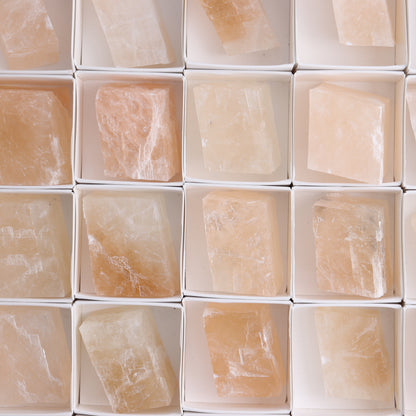 Pink Optical Calcite Flat of 24 - Expert Wholesale and Supplier of Wholesale Crystals & Bulk Gemstones, ["Flats","Mexico","Optical Calcite","Pink Calcite"]