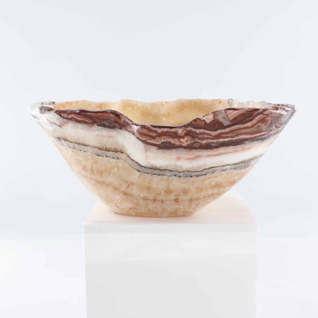 Mexican Onyx/Calcite Bowl 16"