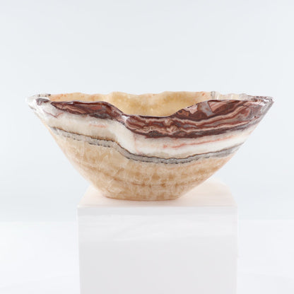 Mexican Onyx/Calcite Bowl 16"