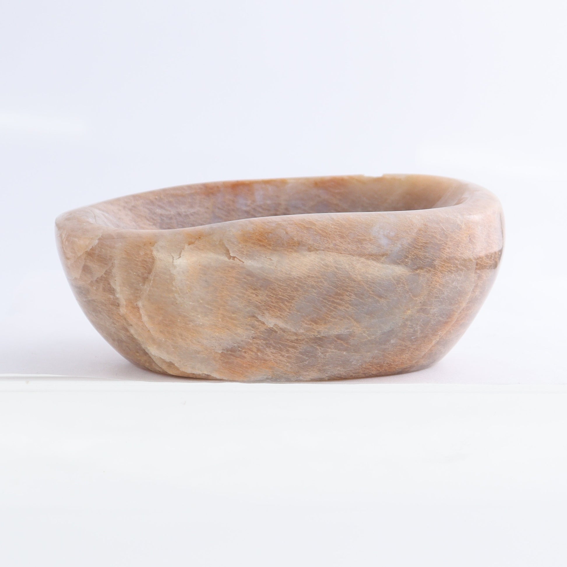 Peach Moonstone Bowl Set of 4 - Expert Wholesale and Supplier of Wholesale Crystals & Bulk Gemstones, ["bowl","Bowls","Peach Moonstone"]