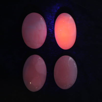 Pink Mangano Calcite Palm Stone Set of 6