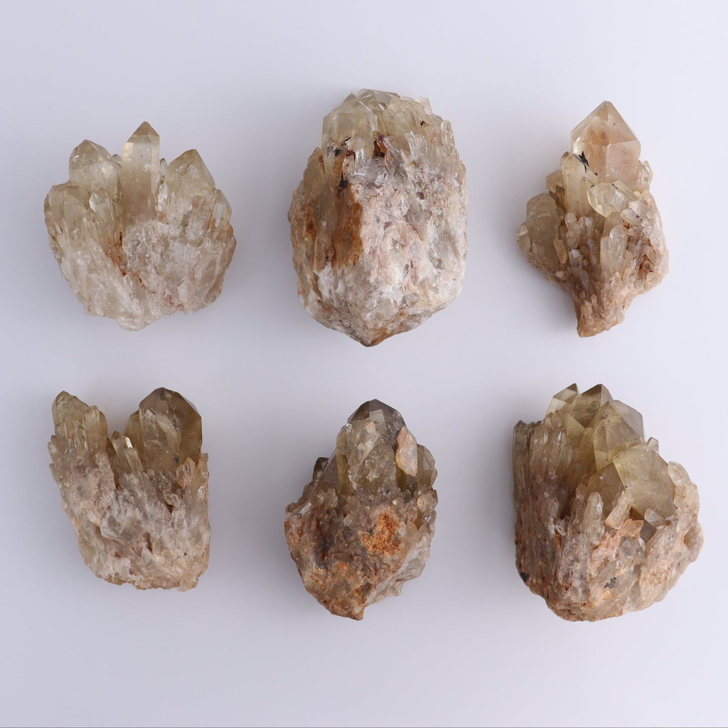 Congo Citrine Set of 6 - Expert Wholesale and Supplier of Wholesale Crystals & Bulk Gemstones, ["Citrine","Congo","Rough","Roughs"]