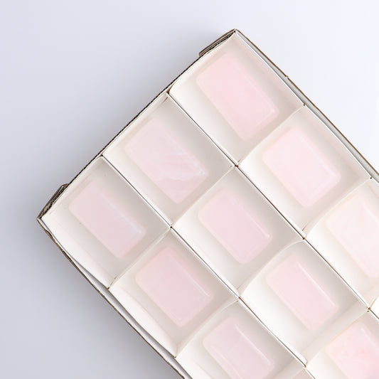 Pink Mangano Calcite Rectangles Set of 12 - Expert Wholesale and Supplier of Wholesale Crystals & Bulk Gemstones, ["Pink Calcite"]