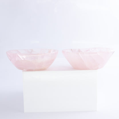 Rose Quartz Bowls Set of 5