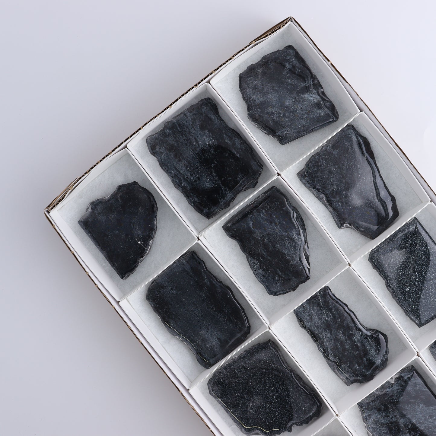 Specularite Flat of 12 - Expert Wholesale and Supplier of Wholesale Crystals & Bulk Gemstones, ["flat","Flats","Specularite","United States"]