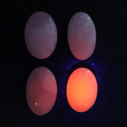 Pink Mangano Calcite Palm Stone Set of 6