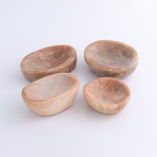 Peach Moonstone Bowl Set of 4